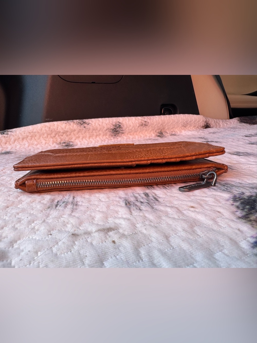 Wrangler brown chevron quilted minimalists wallet 8”x4” x 1” - Picture 6 of 8